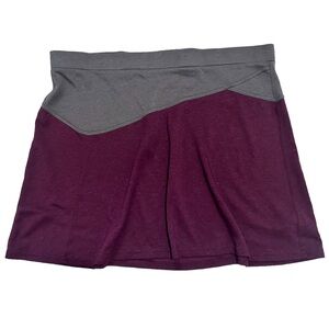PrAna Livia Mini Skirt Women’s XL Purple Gray Stretch Wool Blend Athletic